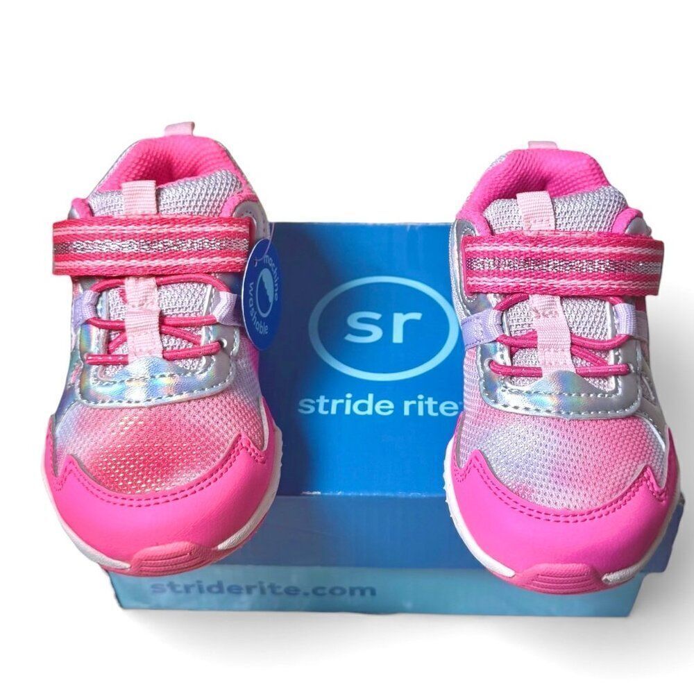 Stride Rite Toddler Girls M2P Player Supportive Sneakers Shoes Size 8 WIDE APMA